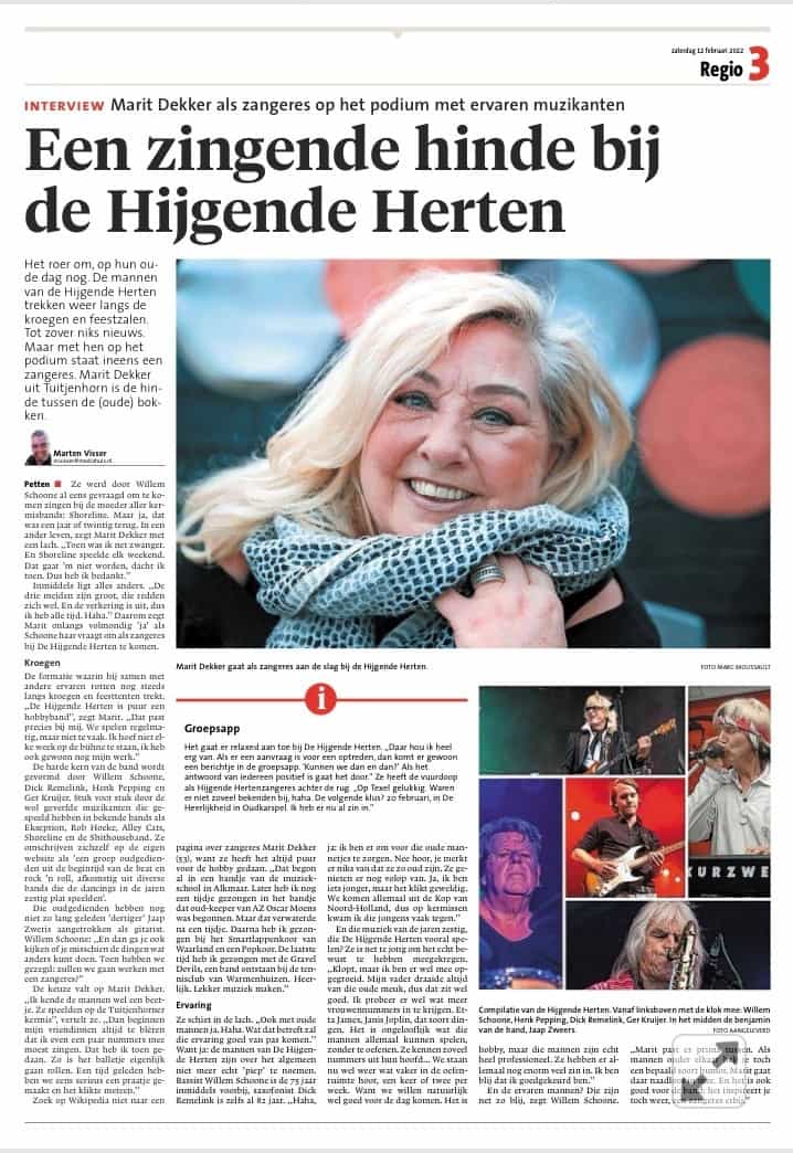 Een zingende hinde bij de Hijgende Herten